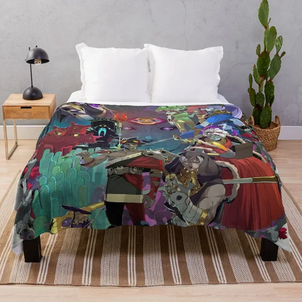 

Hades Game Artwork Poster Throw Blanket Sofas Plaid on the sofa Personalized Gift Flannels Blankets