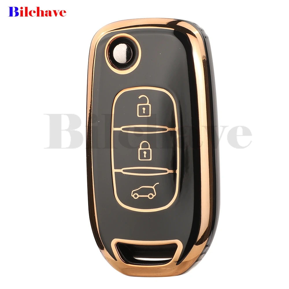 jingyuqin Fashion TPU Car Key Case Cover For Renault Kadjar Captur Megane Sandero Stepway Logan Clio 5 Arkana Car Accessories