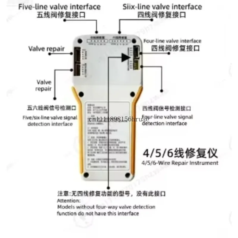 EEV Expansion Valve Repair Driver, Inverter AC Stuck Valve Fault Detection Tester, HVAC Maintenance Tool for 4/5/6 Wire Valves