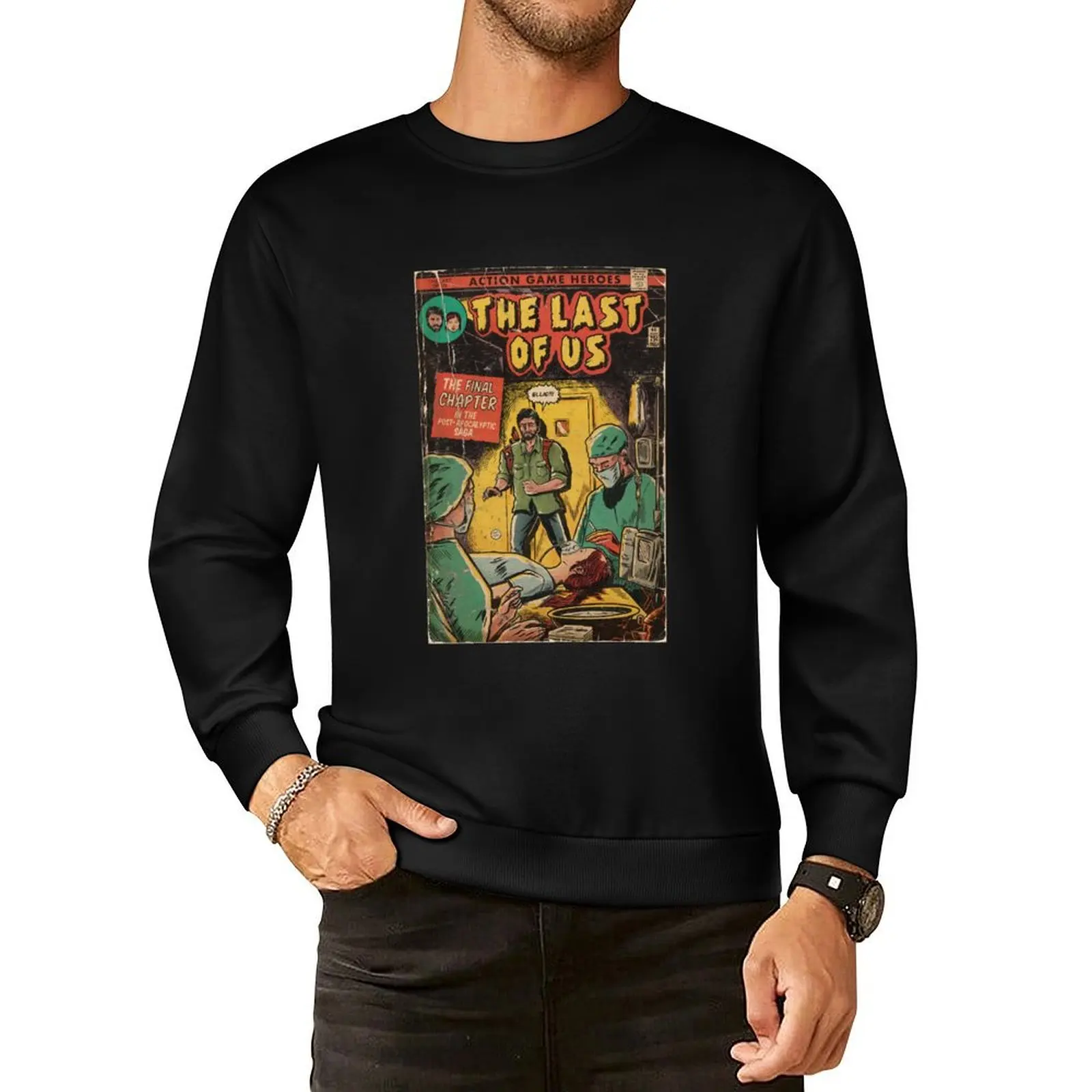 

The Last of Us - Ending comic cover fan art Pullover Hoodie clothes for men mens clothing autumn clothes new sweatshirts