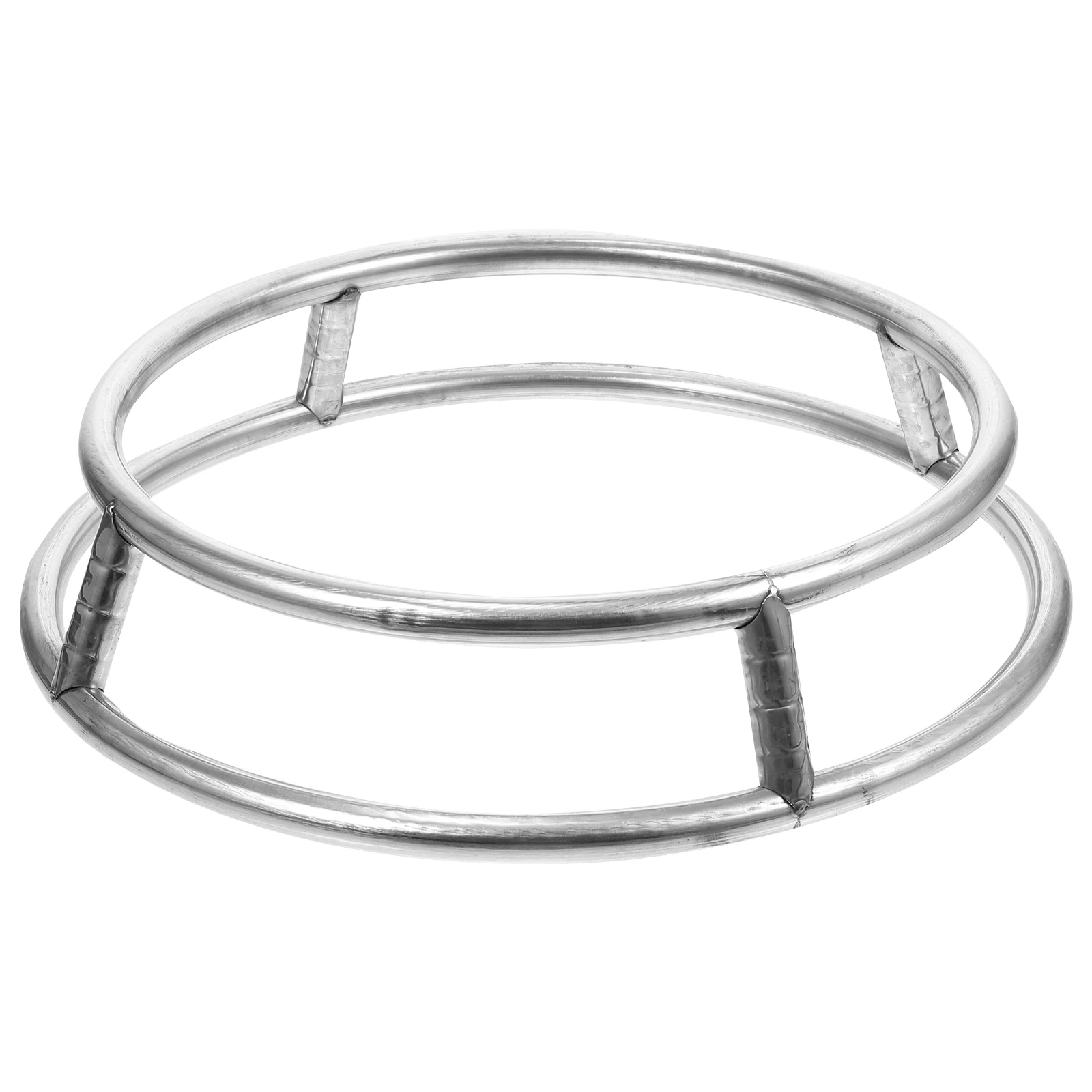 

Round Stainless Steel Pot Rack Hollow Design Double Layer Heat-proof Pot Stand Anti-slip Wok Holder Cooktop Pads