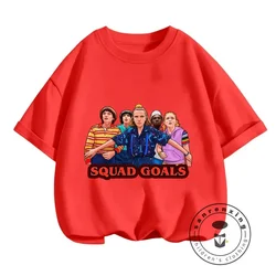 New in! Summer-ready Stranger Things Cartoon Prints Fashionable O-neck T-shirts for Boys and Girls Affordable Soft Stylish