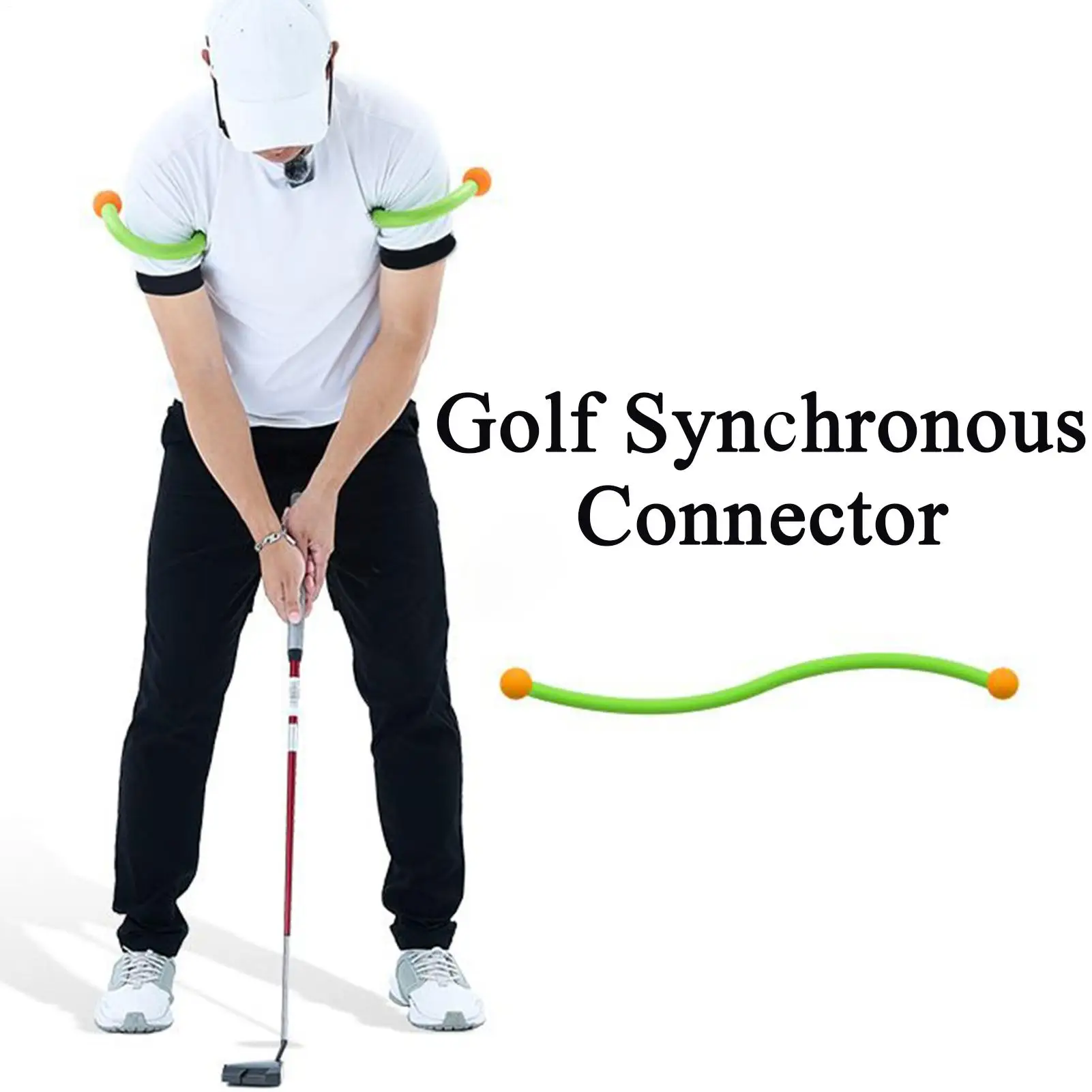 أدوات جولف سوينغ مساعدة محمولة احترافية قابلة للطي مدرب جولف سوينغ وضع نادي لرياضي الجولف البالغين والمراهقين في الأماكن المغلقة والخارجية #4