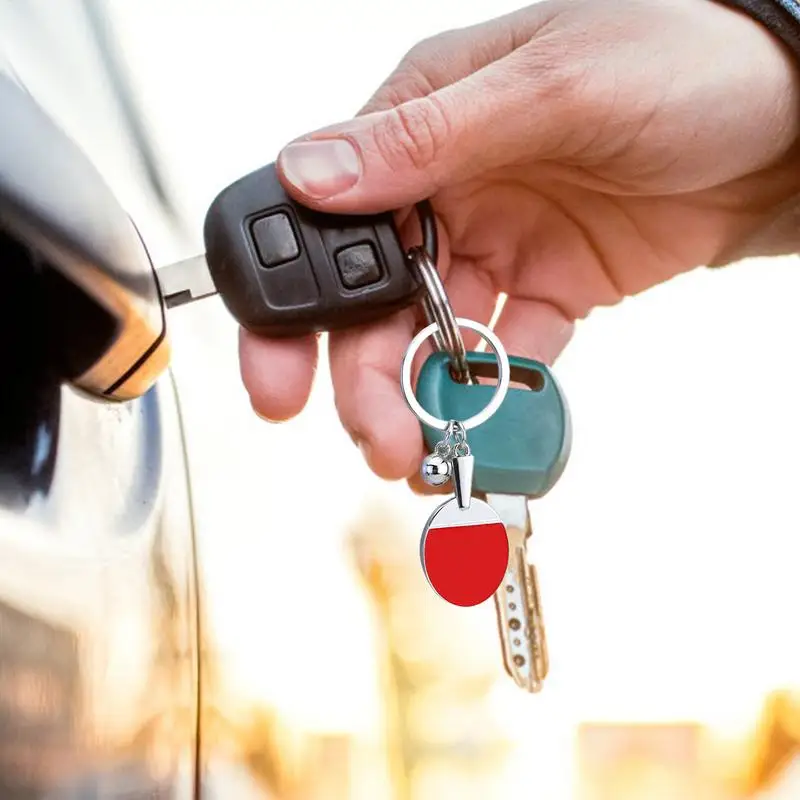 1 قطعة مضرب بينغبونغ الإبداعية المعلقات المفاتيح تذكارية لطيف الرياضة المفاتيح قلادة الكرة المشجعين الرياضة حلقة رئيسية هدية حلية