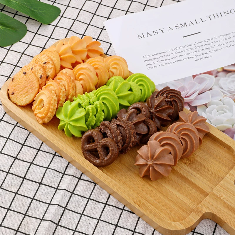 1PC Artificial Cookies Model Simulation Toy Home Decor Fake Cake Dessert Candy Photo Props Home Festive Ornaments Decoration