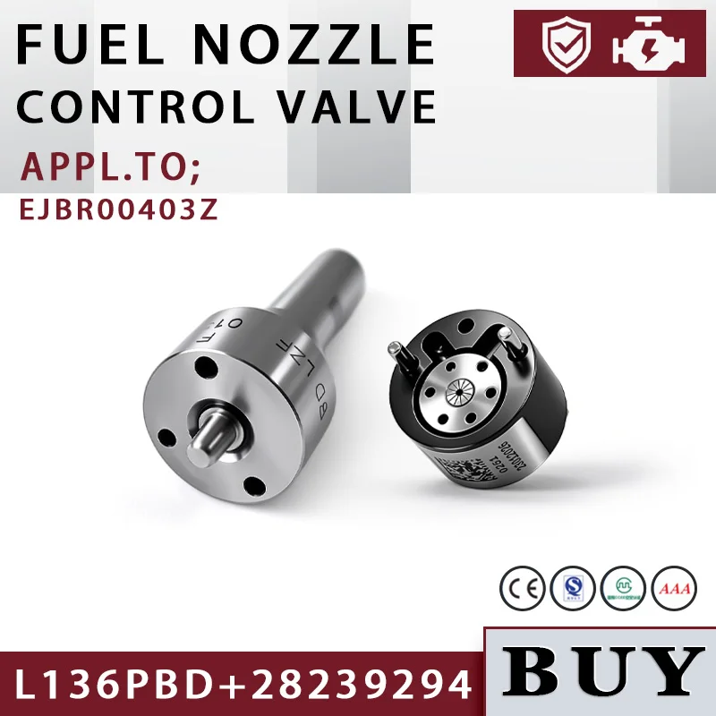 28239294 Control Valve Nozzle L136PBD  is Suitable For Delphi Control Valve Diesel Injector Nozzle Valve  Fuel