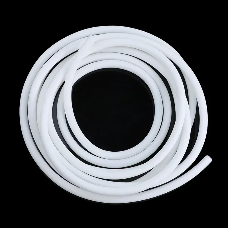 1/3/5m Siliconen Rubber Geschuimde Strip Ronde Dia1-25mm Witte Spons Backer Staaf Afdichting strips VMQ Schuimende Koord