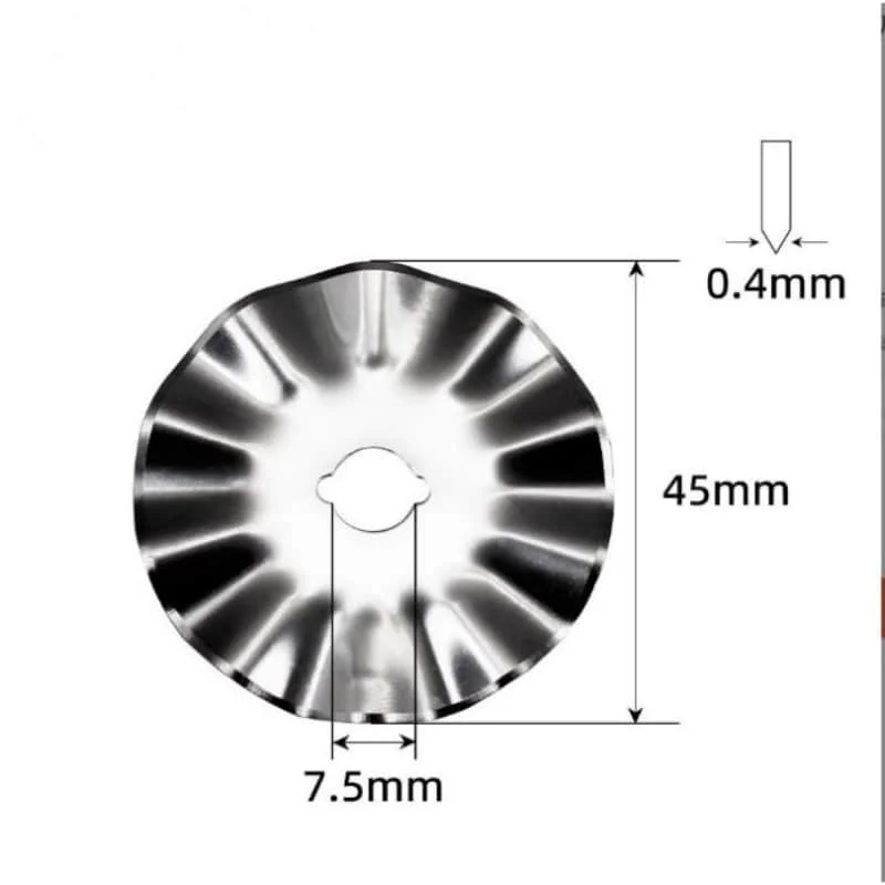10 Pcs/Lot 45mm Leather Slitting Machine Blade Leather Cutting Machine Double Sided Blades