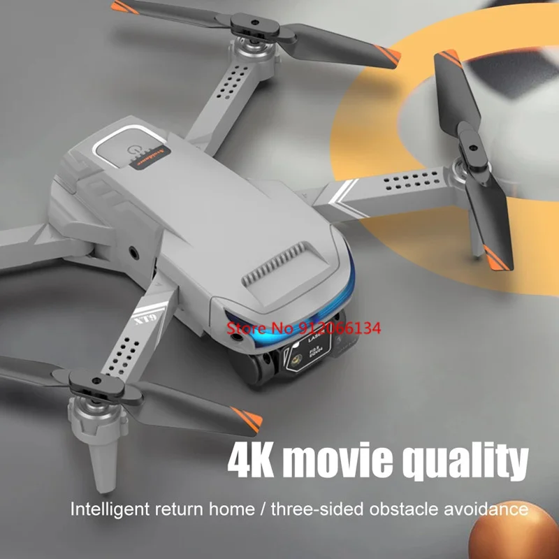 Drieweg Hindernisvermijding Wifi Fpv 4K Hd Dual Camera Rc Drone 2.4G Optische Flow Hover One Key Return Opvouwbare Rc Quadcopter