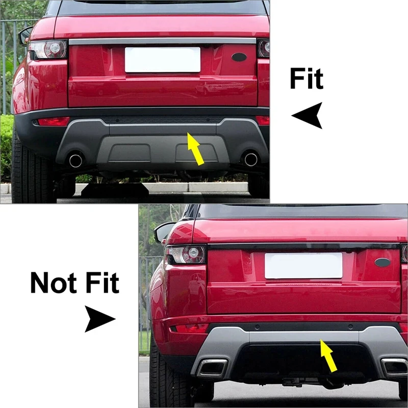 Car Rear Bumper Lower Central Gray Bar Trim Cover For Land Rover Range Rover Evoque 2012-2018