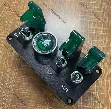 12V 20A LED Combined Toggle Switch Ignition Cut Off Control Panel For Racing Car RV Modification