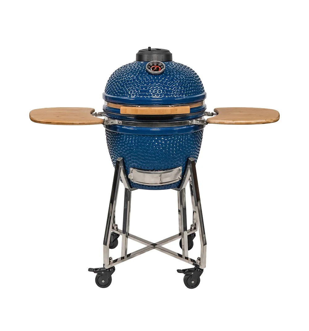 

18 Inch Kamado Grill Adjustable Height, Easily Assembled, Easy Cleaned