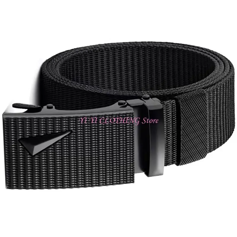 N5KF Simple Design Nylon Everyday Waist Belt Secure Fastening Waistband For Women Men