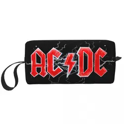 Rock Heavy Metal AC DC Cosmetic Bag Women Cute Large Capacity Makeup Case Beauty Storage Toiletry Bags