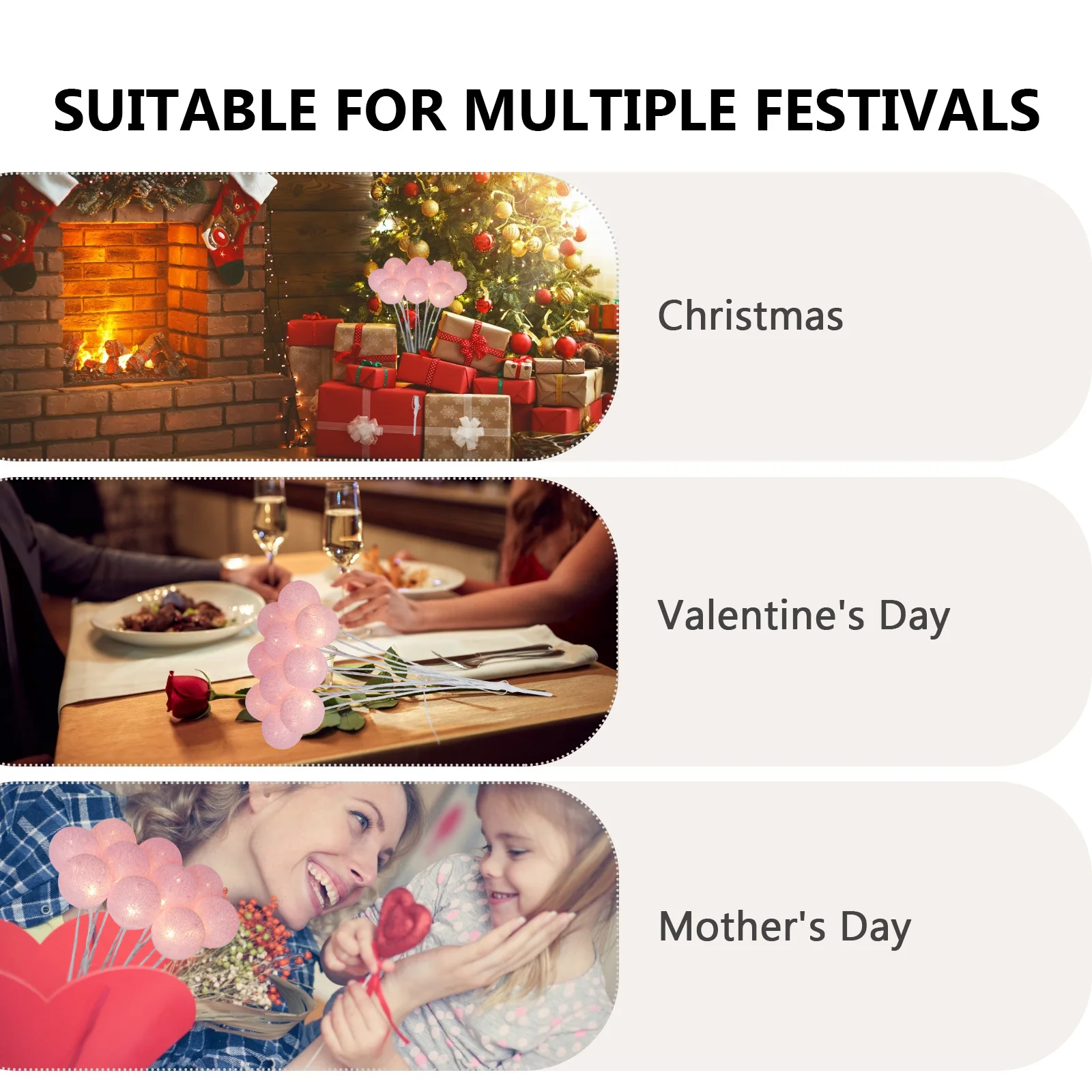 

1pc Light Bouquet Gift LED Flower Decoration for Home Bedroom Party Plastic Bouquet Accessories Warm Light Design