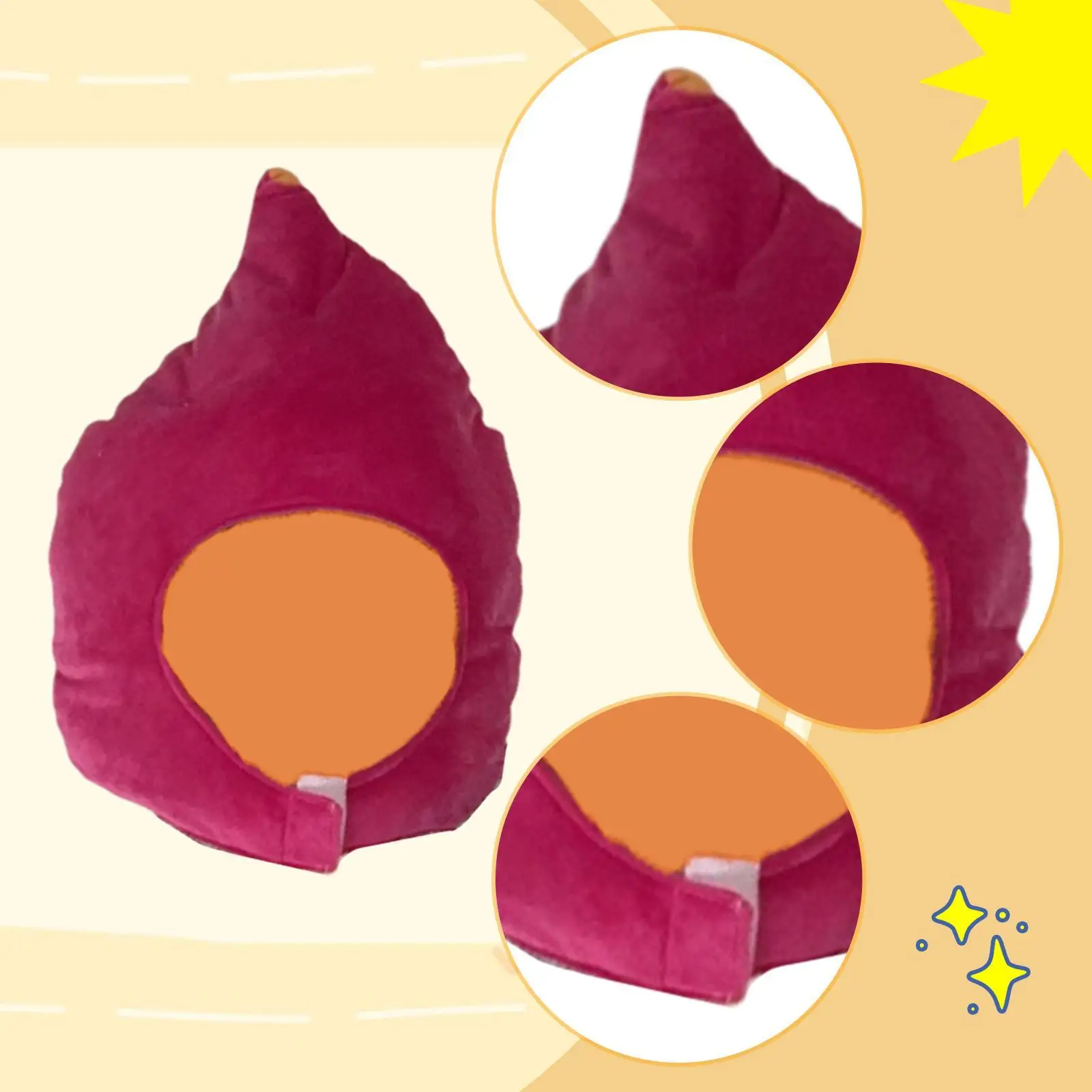 Chapéu de pelúcia vegetal chapéu de batata doce engraçado decorativo para mulheres meninas dos desenhos animados headwrap festival capuz de esqui cosplay traje