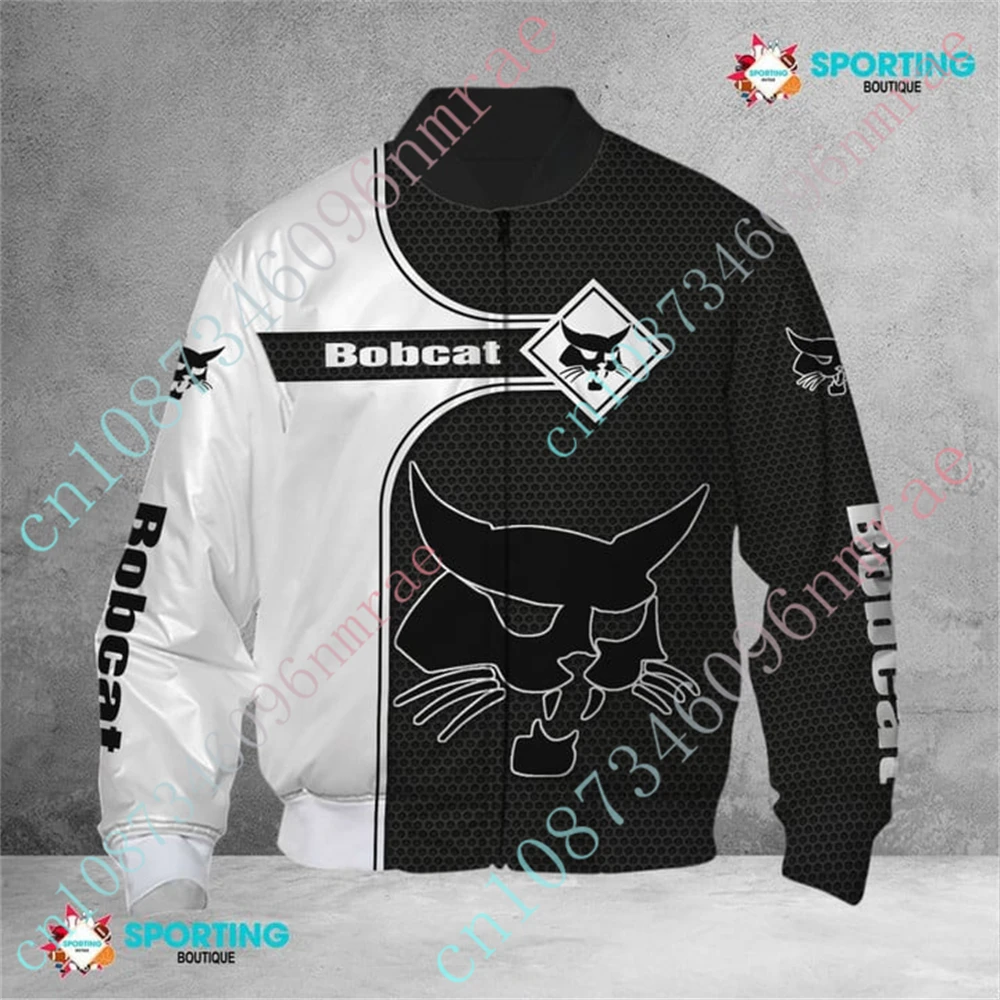 Bobcat Jackets For Men Techwear Baseball Uniform Thick Coats Harajuku Clothing Hip Hop Windbreaker Bomber Jacket Custom Logo