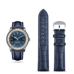 FOR Breitling LB0240211C1P1 ALLIGATOR genuine leather strap
