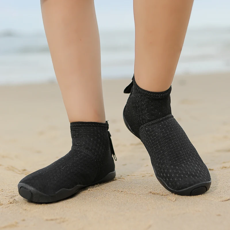 Kids Aqua Shoes Boy Diving Socks High Top Barefoot Swim Water Shoes Girl Beach Wading Shoes Surfing Sea Fitness Yoga Sneaker