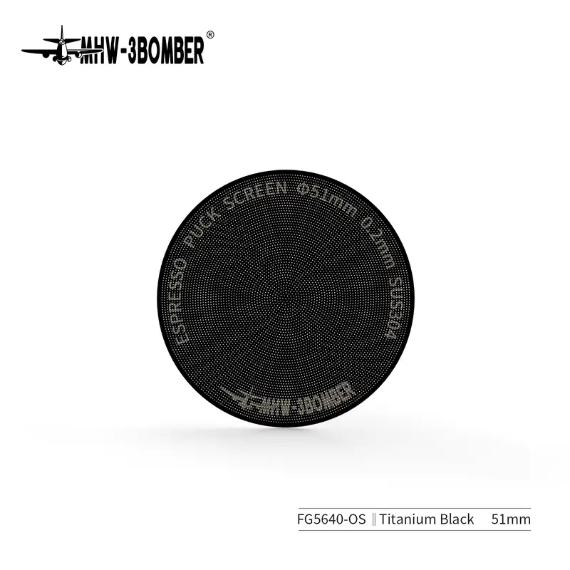 MHW-3BOMBER 51/53/58.5mm Puck Screen 0.2/0.8mm Metal Reusable Coffee Filter for Espresso Portafilter Basket Coffee Accessories - Image 10