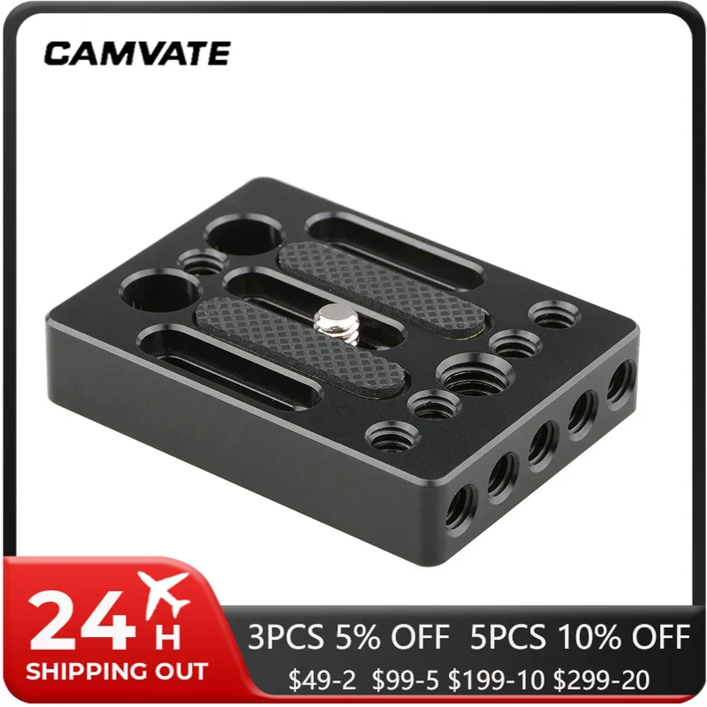 CAMVATE Camera Baseplate Quick Release Plate WIth 1/4\