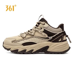 361 Degrees Men Casual Shoes New Retro Classic Versatile Autumn and Winter Warmth Non-slip Thick-soled Male Sneakers 672446715A