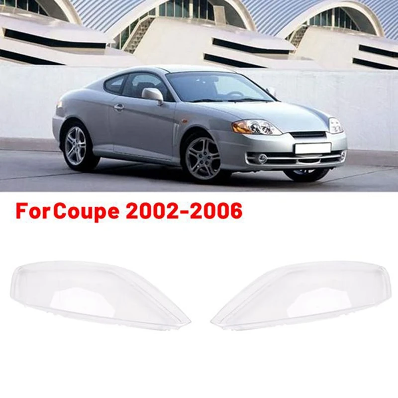 

Car Front Head Light Lamp Cover Transparent Lamp Headlight Shell Lens Lampshade For Hyundai Coupe 2002-2006