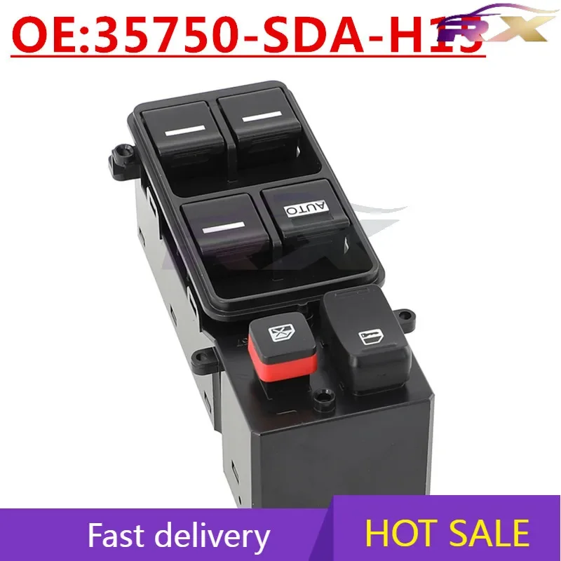 NEW:35750-SDA-H15 Suitable For Honda Accord Odyssey Automotive Powered Windows Glass Lift Switch Auto Parts