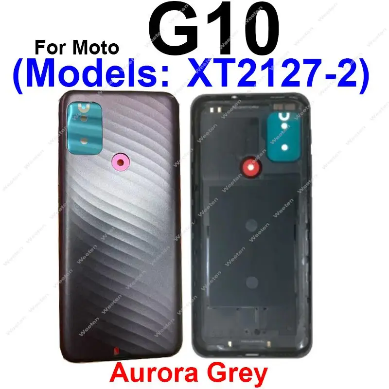 Battery Door Housing Glass Cover For Motorola Moto G10 G20 G30 G50 G60 G60S G50 5G Battery Rear Case Housing Cover