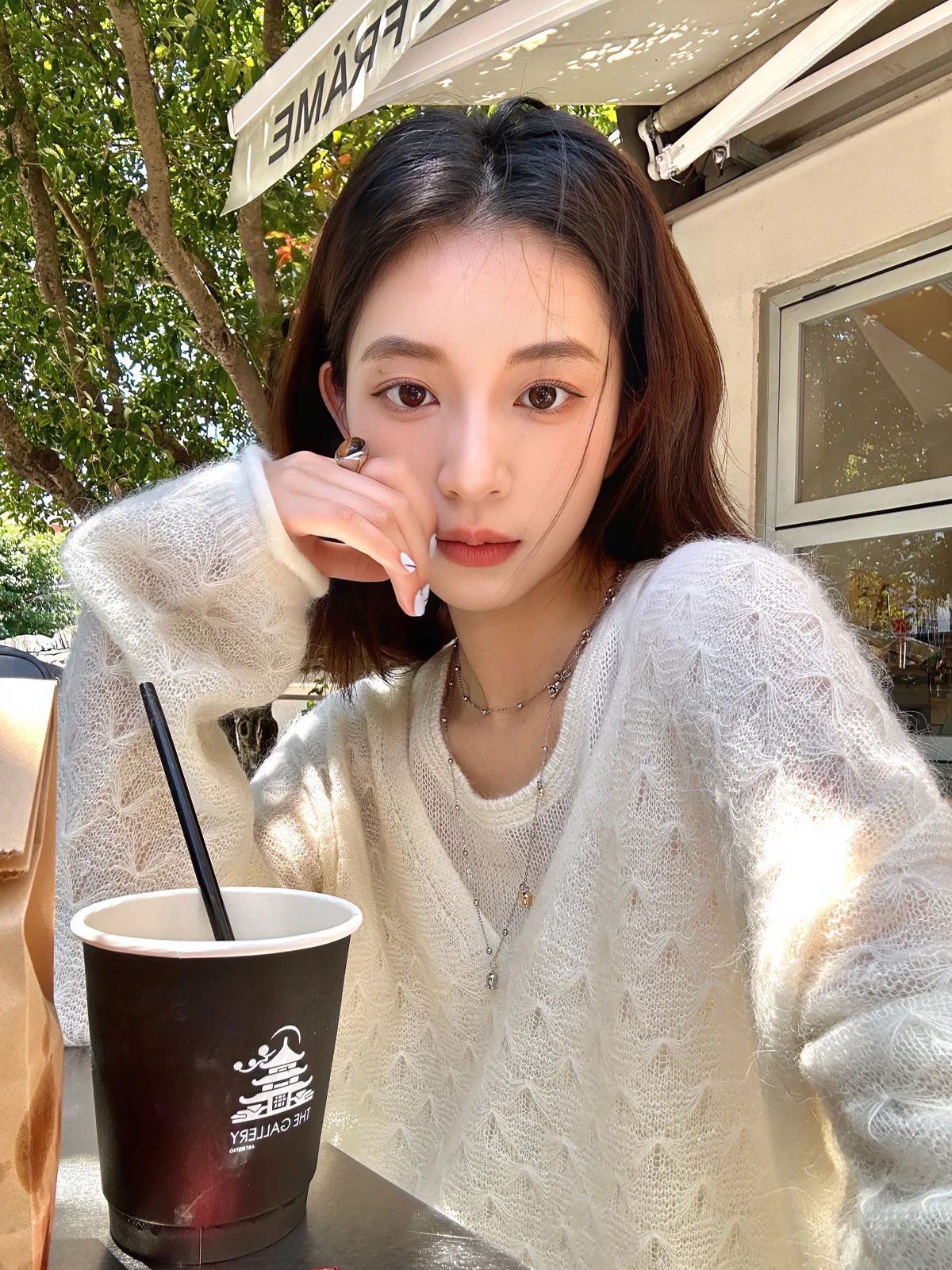 

Женский вязаный свитер TWINS с V-образным вырезом из шерсти и верблюжьего пуха, мягкий и уютный, свободного кроя, осенний комплект из двух предметов для повседневной носки