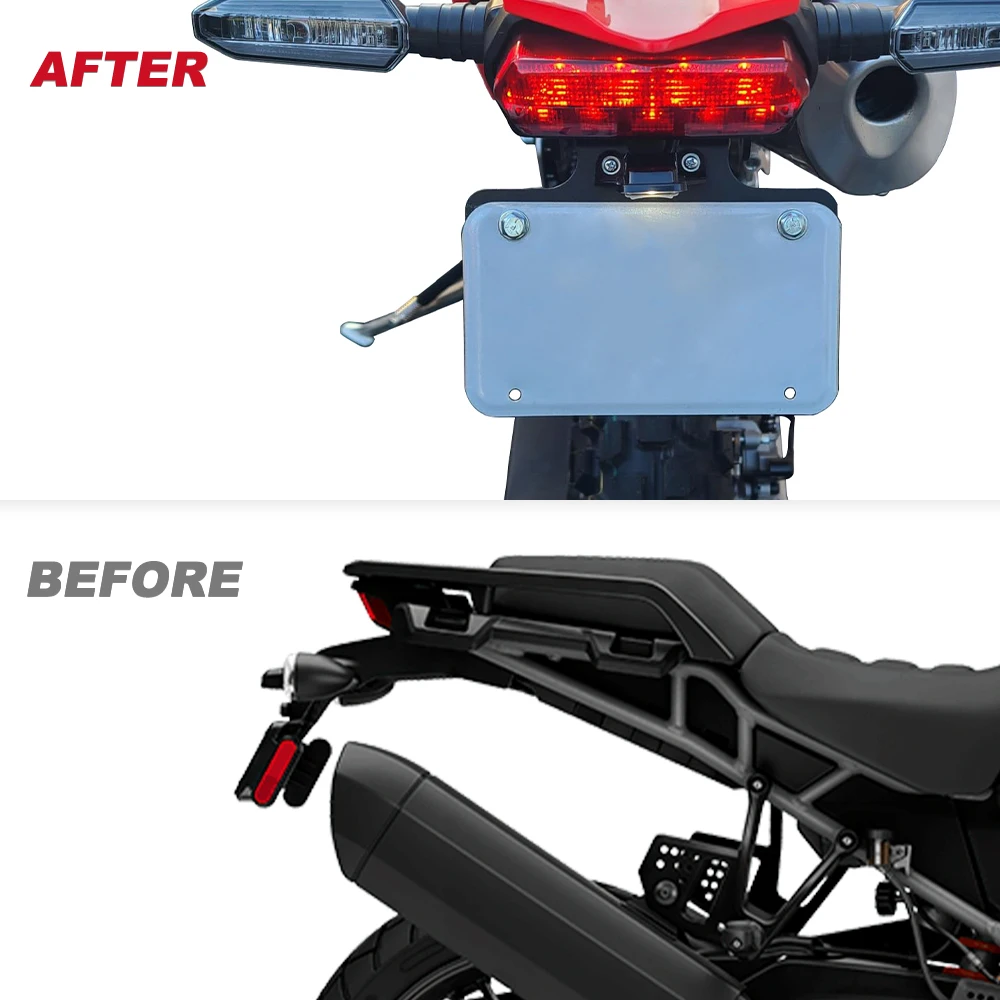 Motorcycle Rear License Plate Tail Frame Holder Bracket Fender Eliminator Kit CRF450L 2019-2025 CRF450RL 2019-2026 For HONDA
