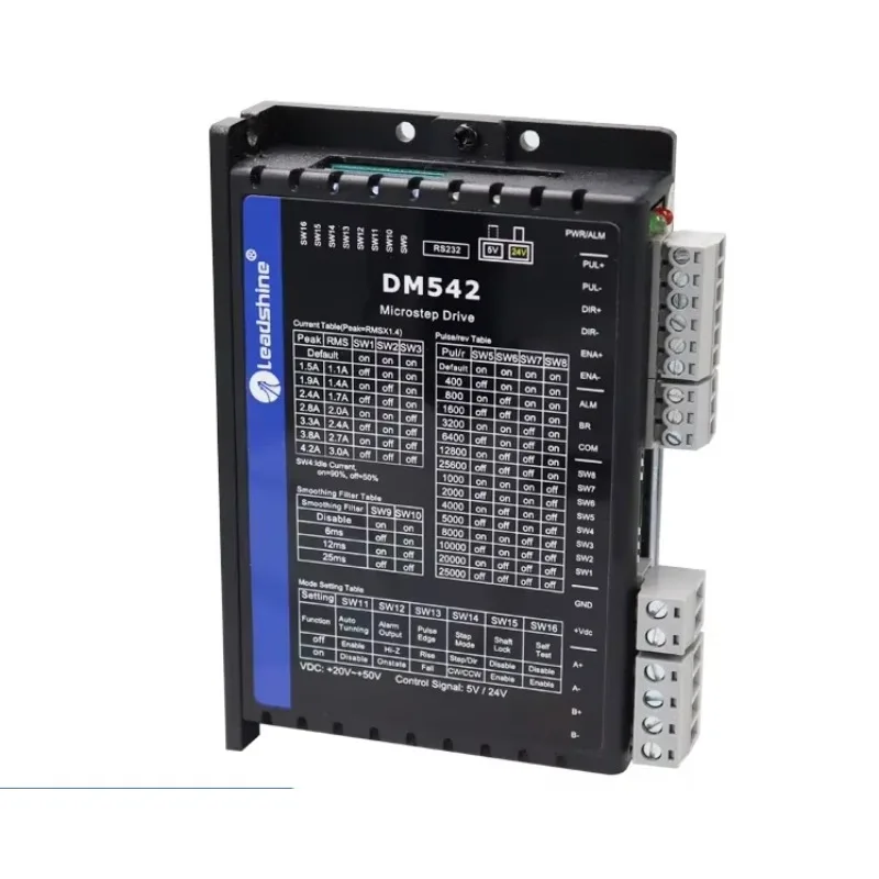 Shenzhen Leisai Authentic 57 Two Phase Stepper Motor Drive Controller DM542 M542C DC Pulse 5-24V