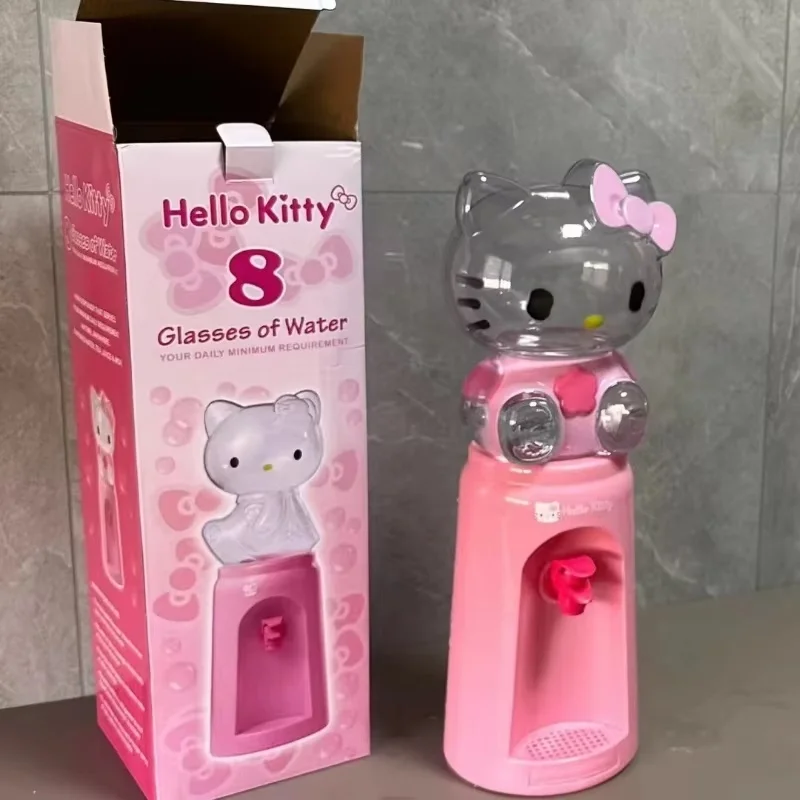 Sanrio New 2L Kawaii Cartoon Hello Kitty My Melody Desk Water Dispenser Cute Beautiful Cup Large Capacity Toys Children Gift