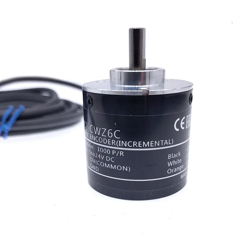 E6B2CWZ6C Rotary Encoder 1500 18000 2000 2048 2500 P/R 5-24V DC NPN output Rotary switch with 2m lin image 5