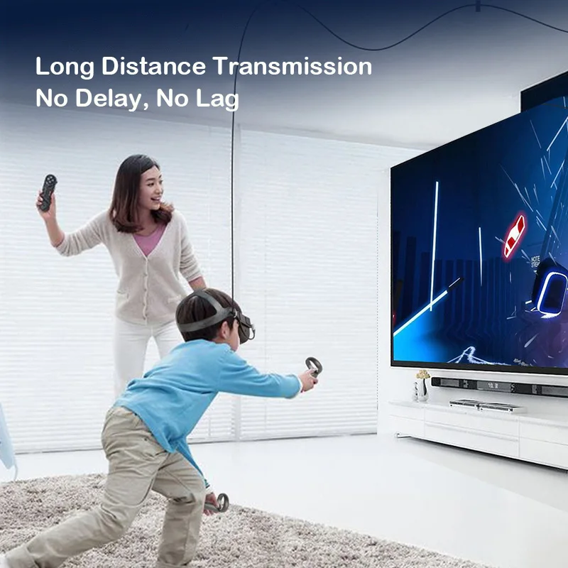 สาย VR สำหรับ Oculus Quest 1/2 5M Link สาย USB 3.0 100W Type-C Cable Quick Charge link Oculus Quest 2หูฟังอุปกรณ์เสริม