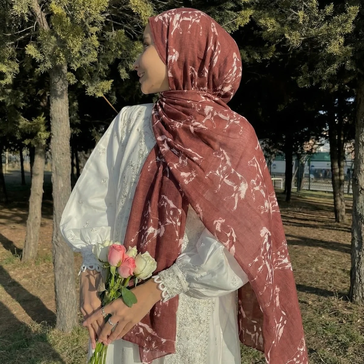 Pashmina Wrap Large - Scarf Female Cotton Muslim Wrap Hijab