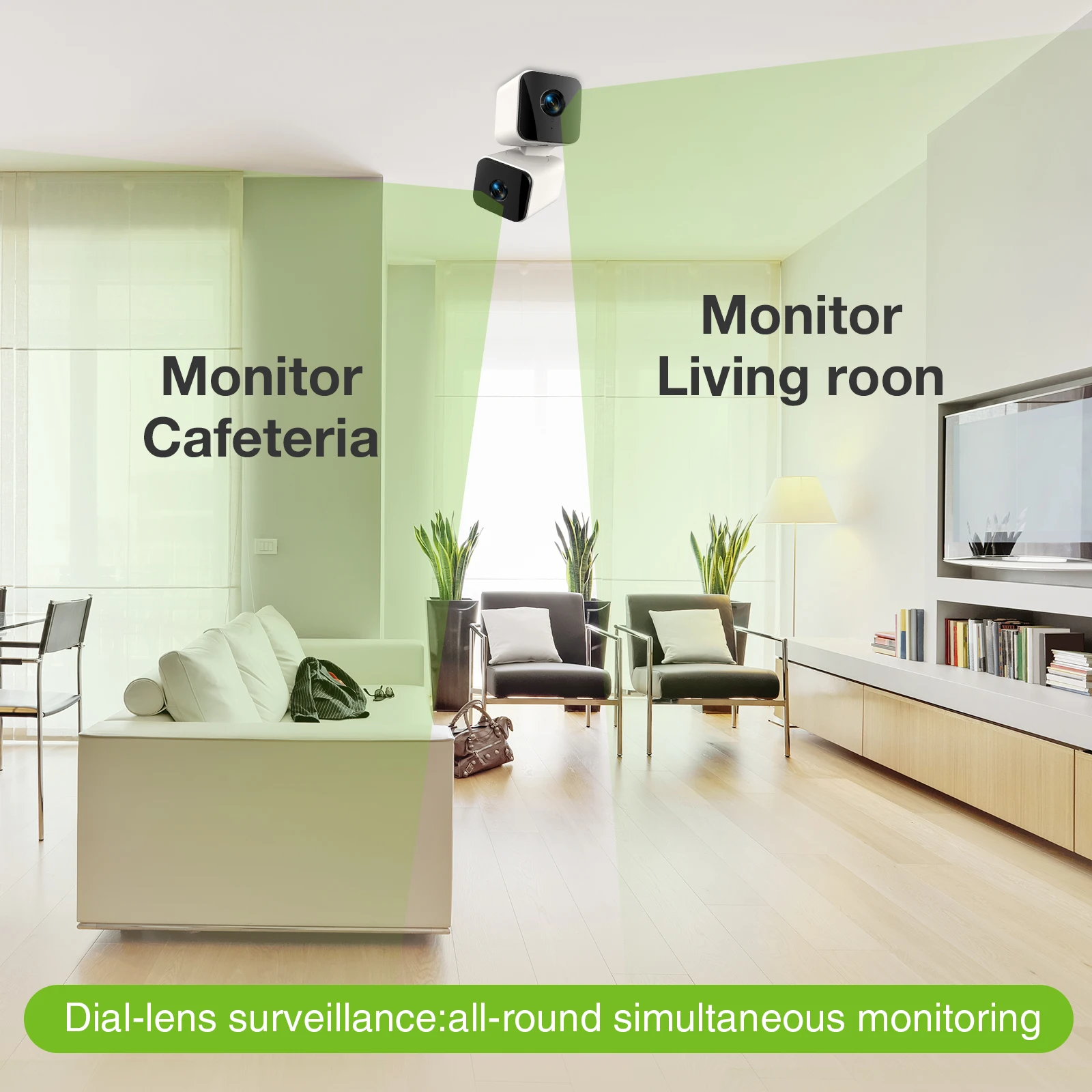 4K 8MP Tuya Dual Lens PTZ WIFI Camera Indoor HD Dual Screen Ai Human Auto Tracking Security Surveillance PIR Human Detection Cam