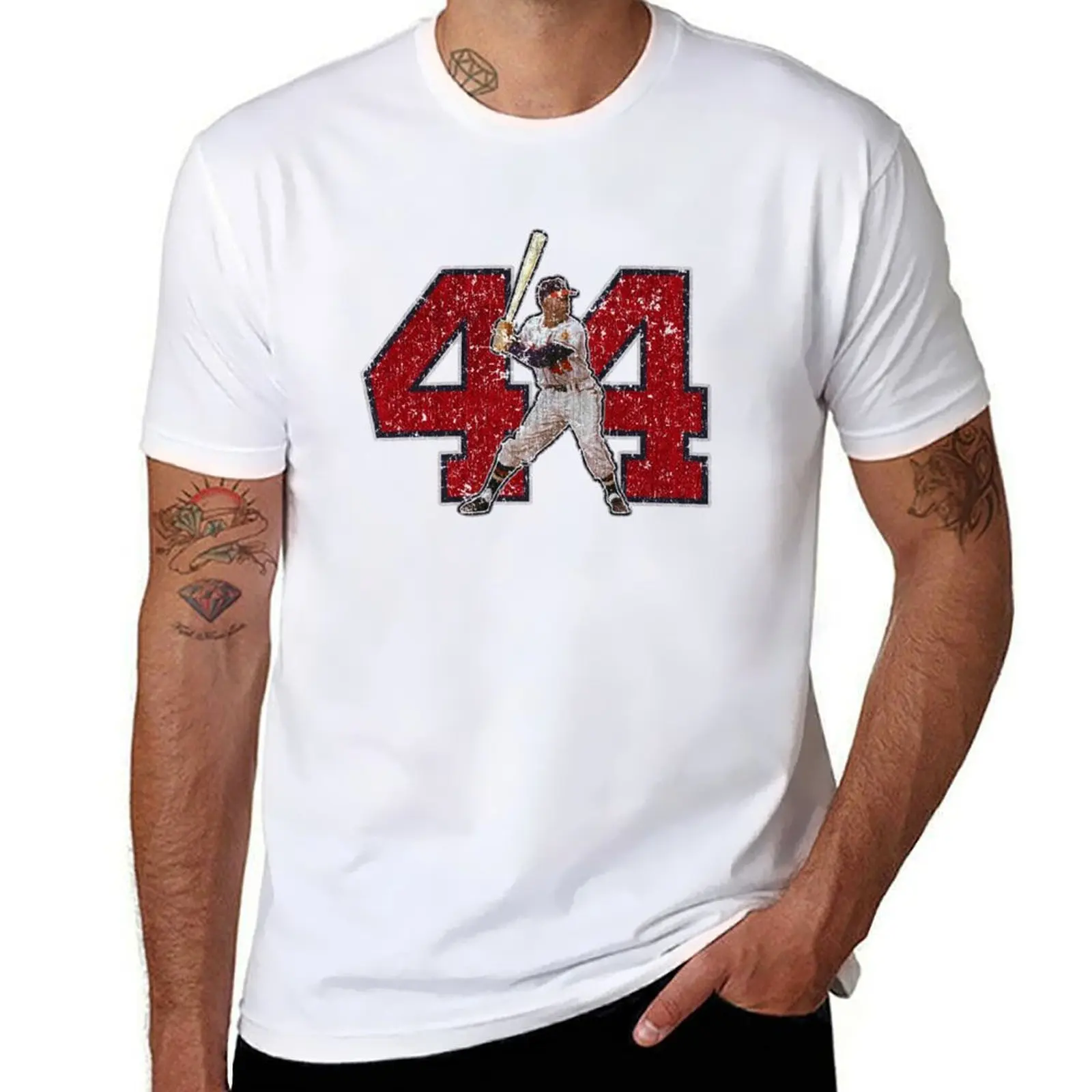 

44 - Hammerin Hank (vintage) T-Shirt man t shirts graphic t shirts for man graphic tees T-Shirt
