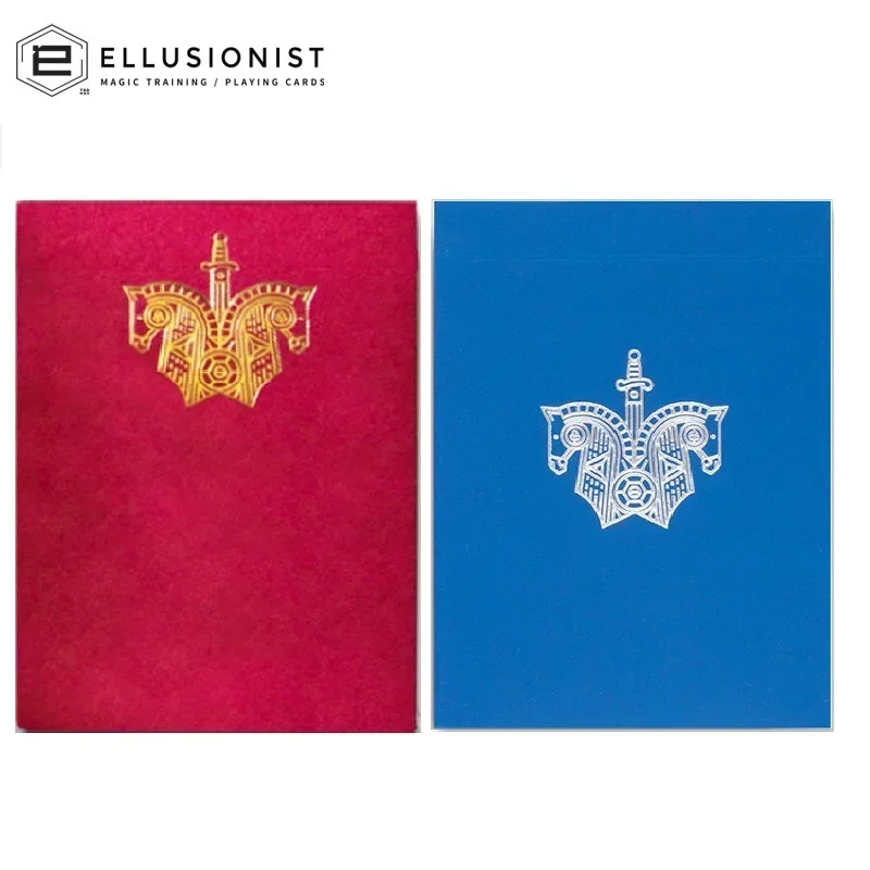 Ellusionist Knights Playing Cards Red/Blue Deck Collectible Poker Entertainment