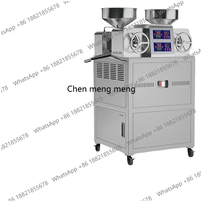 A61 P60 double head oil press large automatic multi-functional stainless steel medium-sized oil mill commercial frying machine