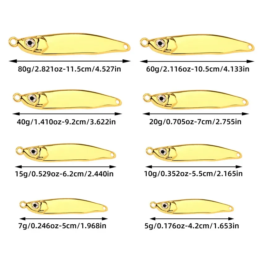 7/10/15/20/40g/60g Gold Silver Metal VIB Lures Strong Vivid Vibrations Spoon Lure Fishing bait Bass Artificial Hard Bait 3D Eyes