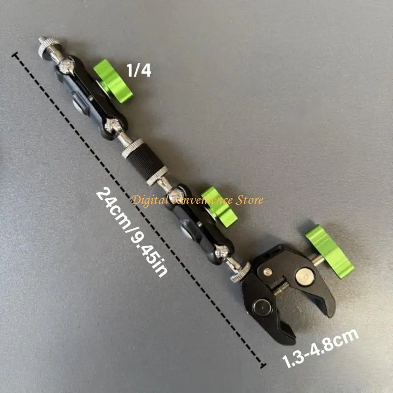 97QA 1/4inch Bóng Đầu Đế Khớp Đôi Ổ Cắm Cánh Tay Nối Dài Cánh Tay Xe Đạp Xe Máy Điện Thoại Gắn Camera Hành Động Thiết Bị Chiếu