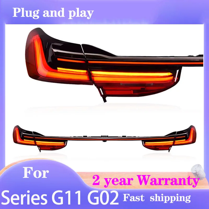 

Car Styling for BMW G12 Taillight 2015-2018 BMW 7 Series Rear Light G02 G11 DRL+Brake+Turn Signal+Reversing+Fog