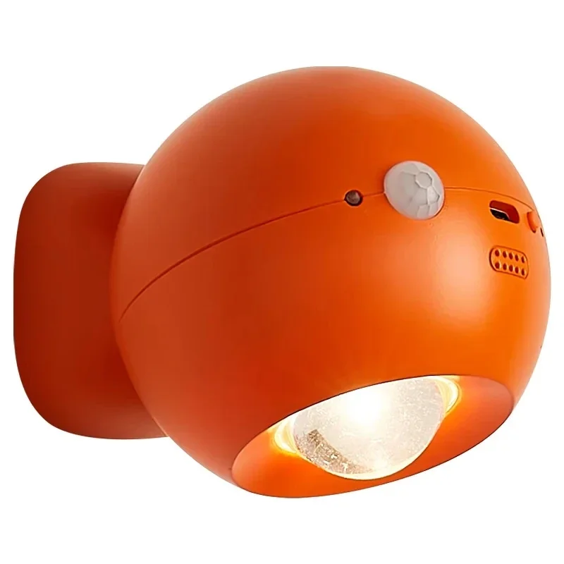Rechargeable Wall Lamp USB Charging LED Night Light Dimming Read Wall Light Human Sensor Magnetic Rotary Sconce Touch Control