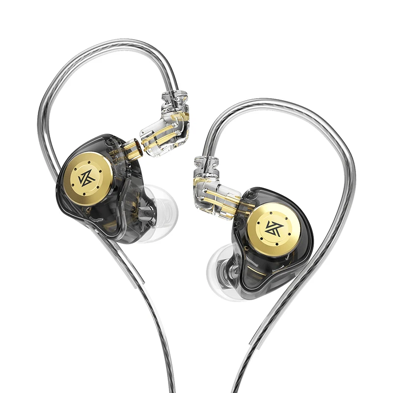 KZ EDX PRO IEM イヤホン低音サウンドイヤホンダイナミックドライブ HiFi ヘッドフォンスポーツノイズキャンセリングヘッドセット取り外し可能なケーブル付き