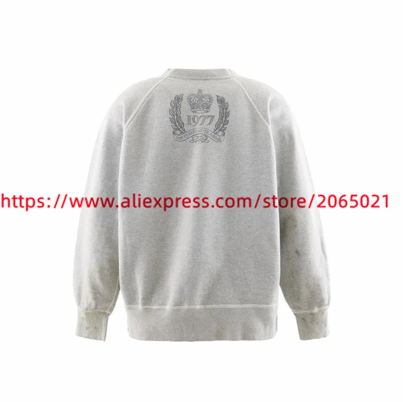 Apricot Saint Sweatshirts Men Women High Quality Washed Crewneck