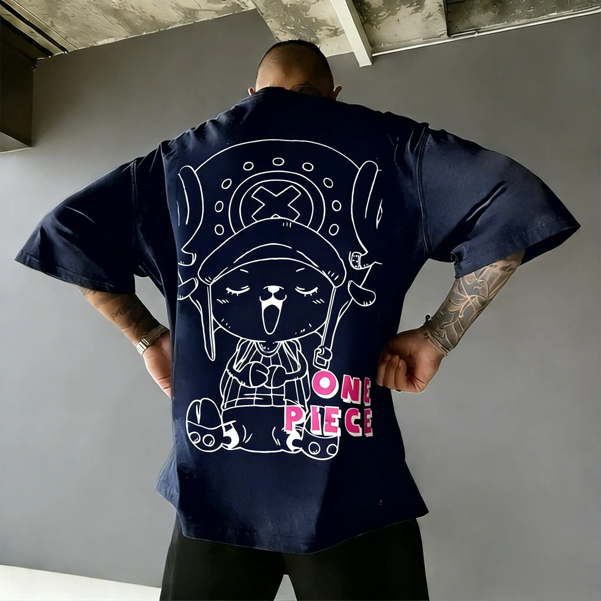 قطعة واحدة المروحية أنيمي تي شيرت الرجال النساء قصيرة الأكمام المحملة الصيف بلايز عادية الجرافيك المحملة الشارع الشهير الكرتون طباعة Y2k 2026 جديد