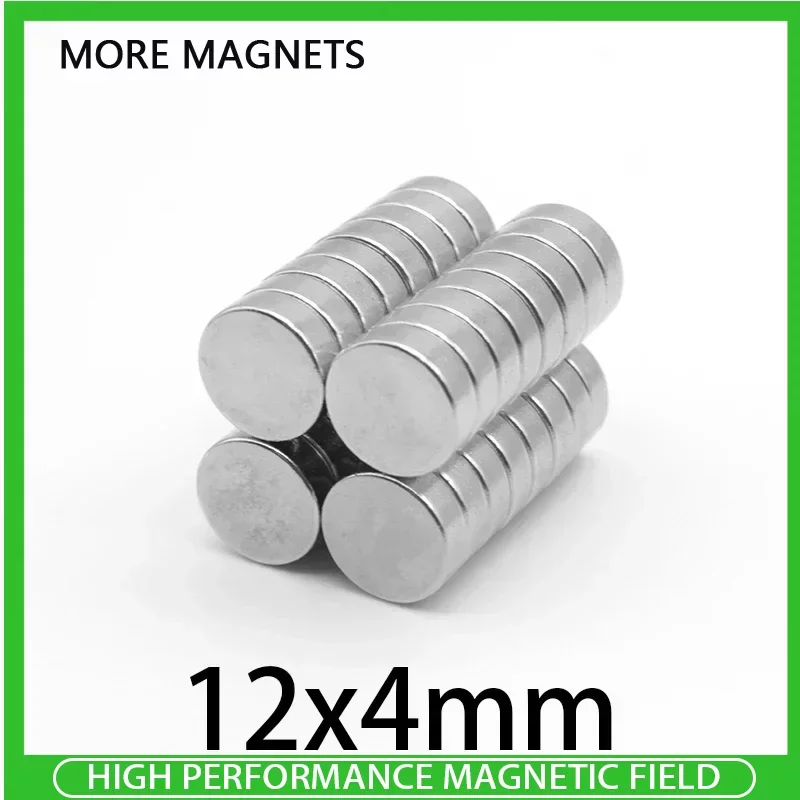 

5/10/20/50/100PCS 12x4 mm Disc Rare Earth Neodymium Magnet 12x4mm Round Permanent NdFeB Magnets Strong 12*4 mm