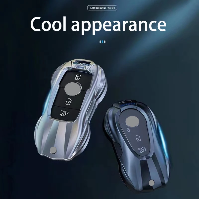 لمرسيدس بنز A B C E S CLA EQE CLS EQS EQA GLA GLB CLC GLE CLB AMG GLS CLS حافظة مفاتيح من سبائك الزنك تصميم خارجي للسيارة الرياضية