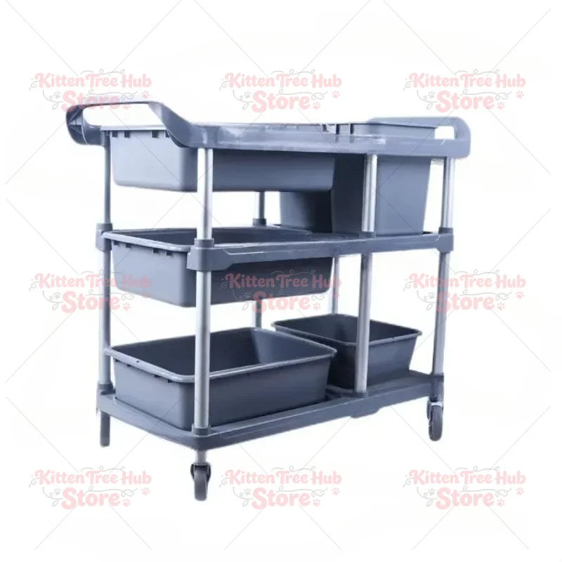 Collection Box Tableware Tableware Mobile Cart Restaurant Cleaning Service Cart